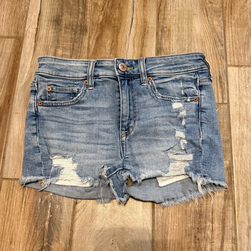 American Eagle High Rise Shortie Shorts